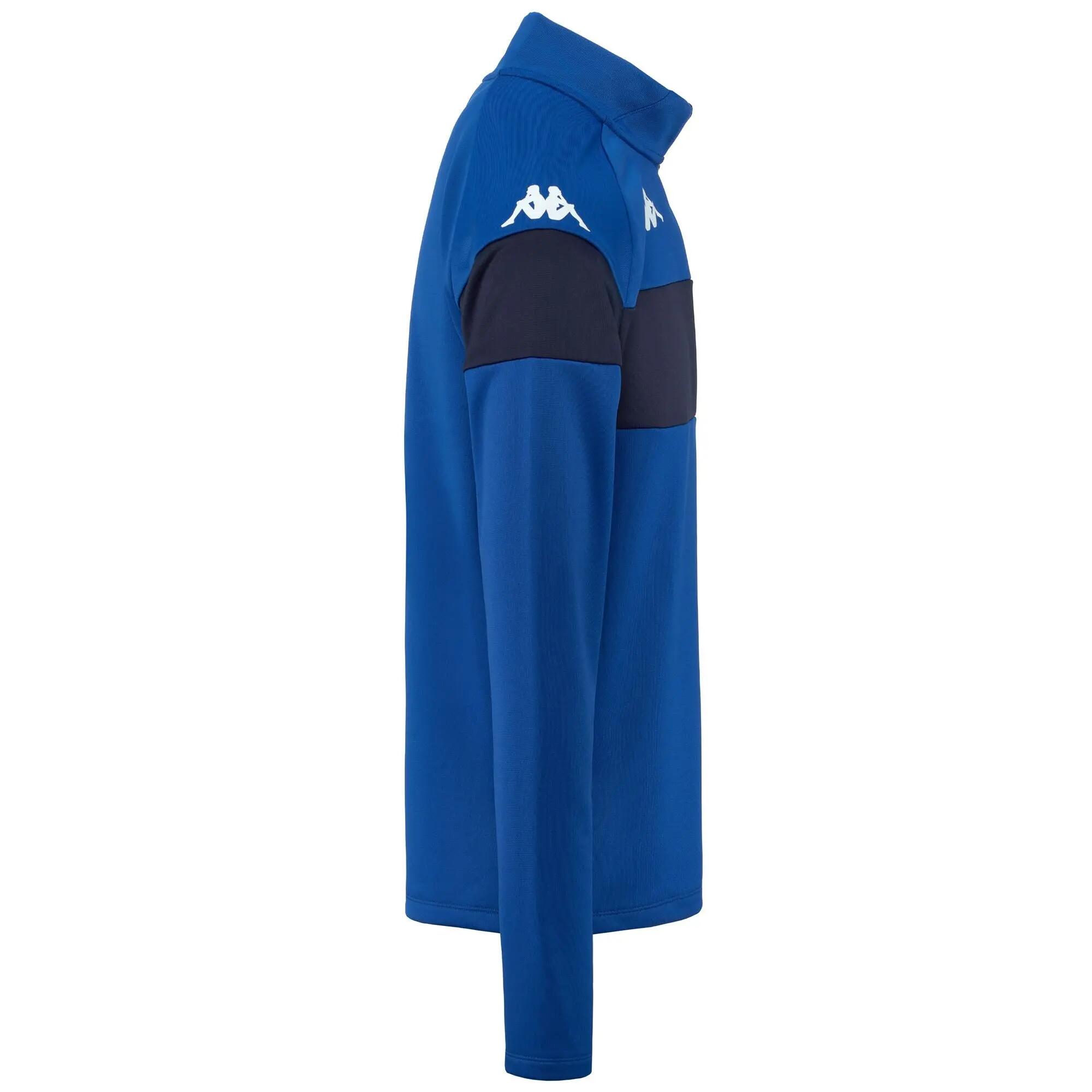 Felpa da bambino in poliestere blu da calcio 2/5