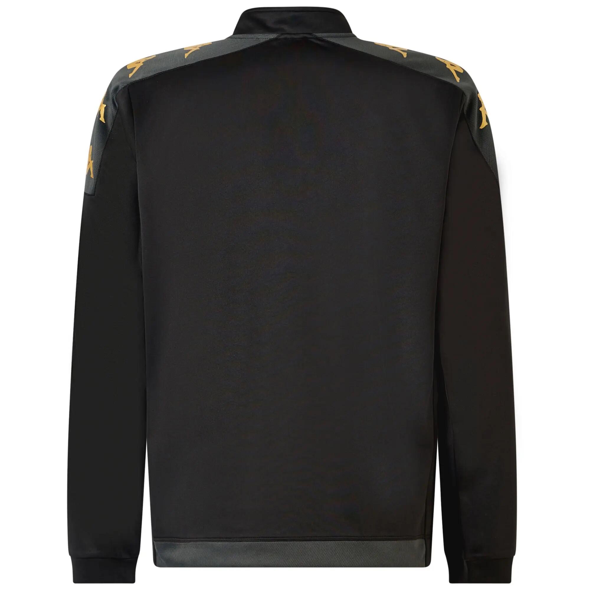 Felpa da uomo in poliestere nero da calcio 4/7