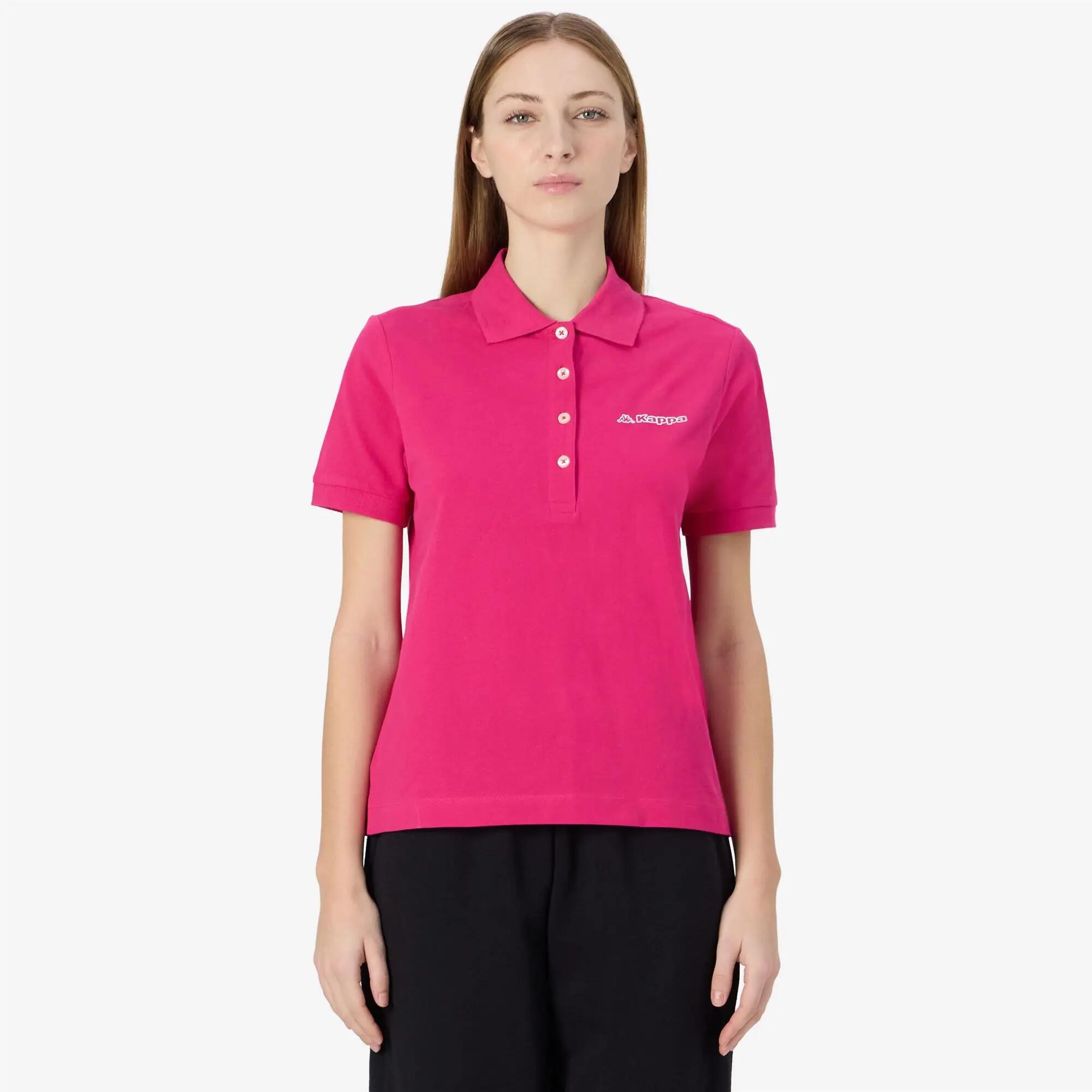 Polo da donna in cotone rosa da sportivo/a 4/7