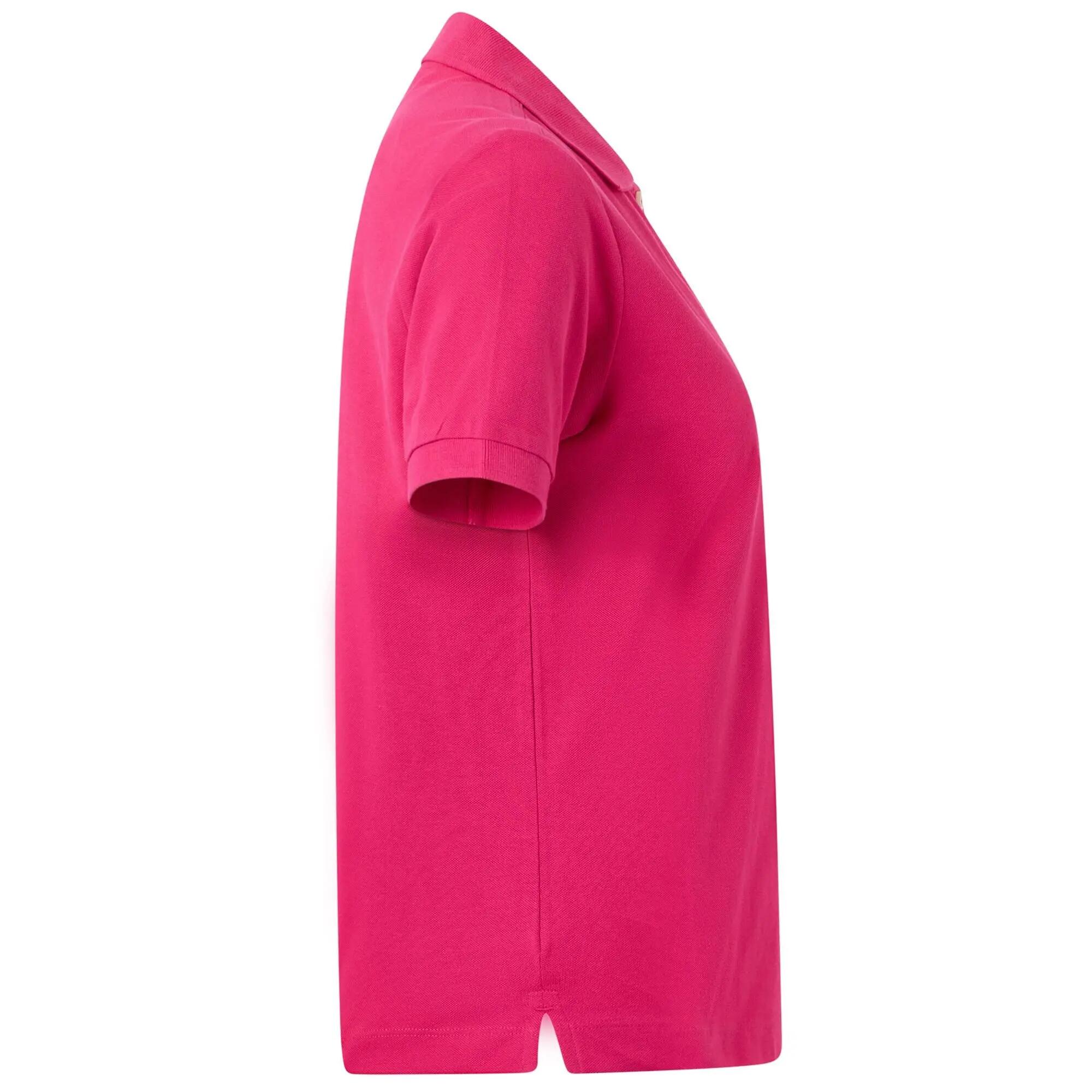 Polo da donna in cotone rosa da sportivo/a 2/7