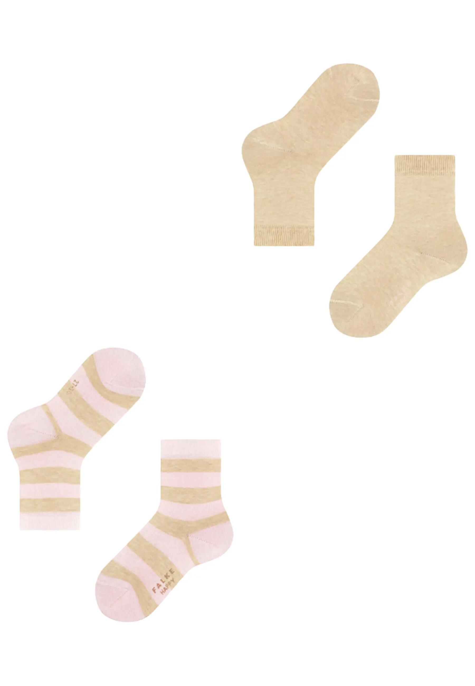 Socken Unisex 2er Pack-FALKE Happy Stripe 2Pack SO 8/10