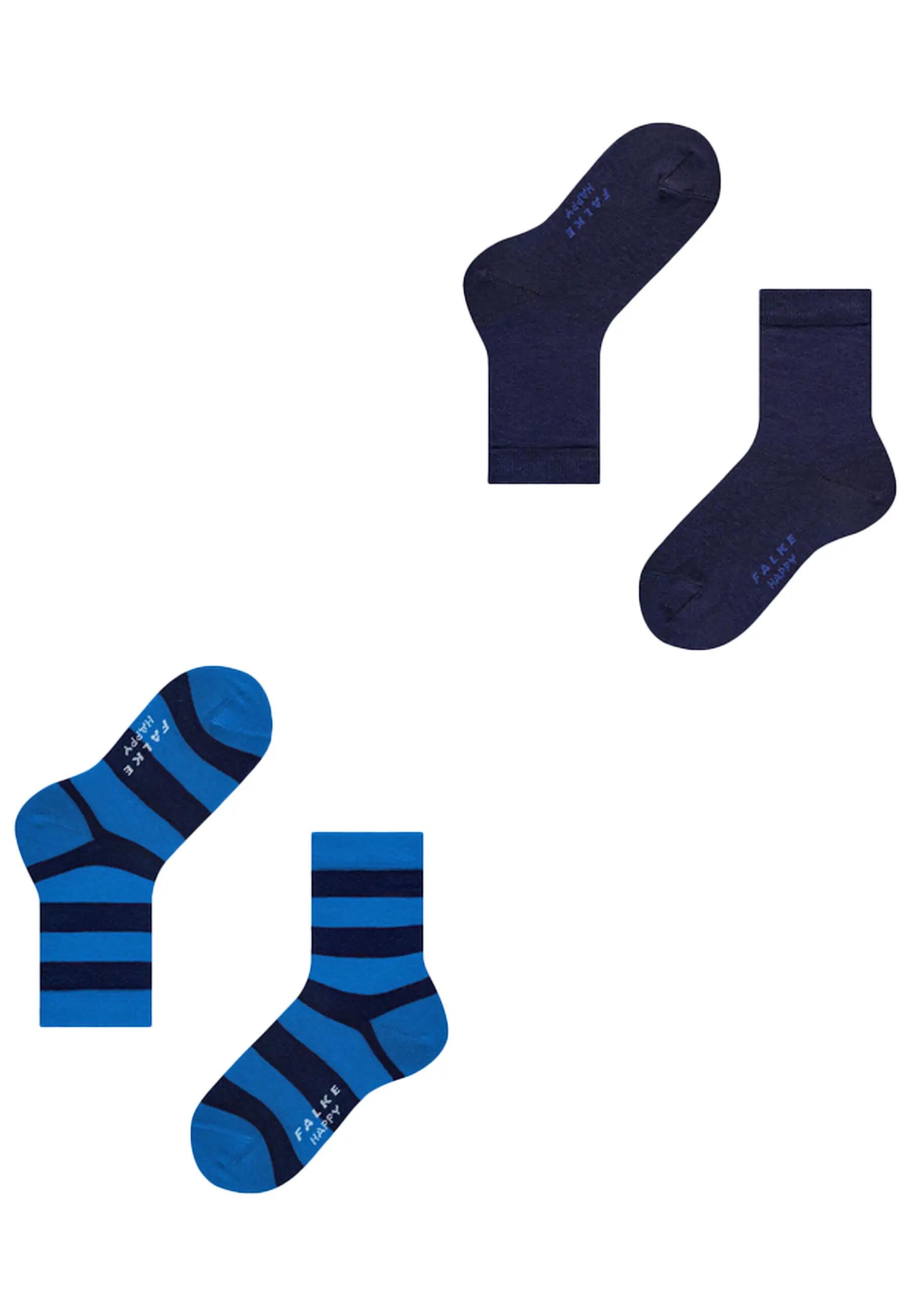Socken Unisex 2er Pack-FALKE Happy Stripe 2Pack SO 11/13