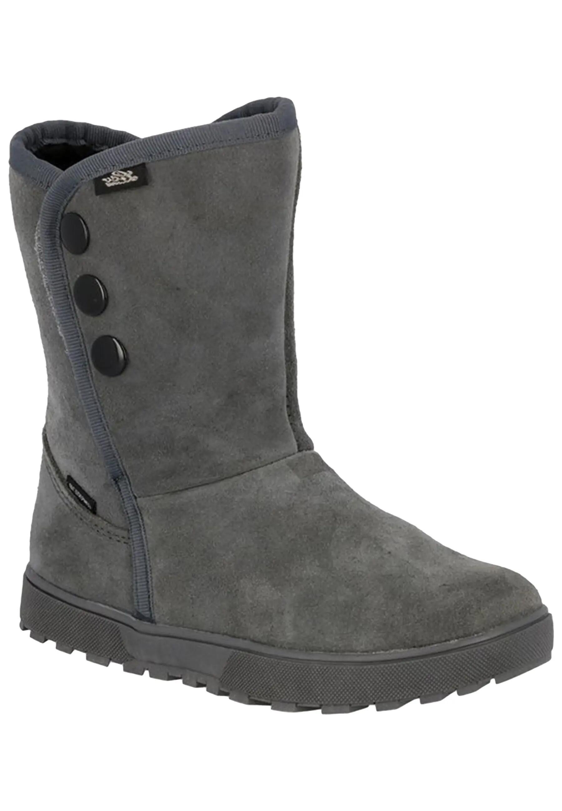 LICO Amalia Winterstiefel Damen aus Veloursleder mit Klett 8/10