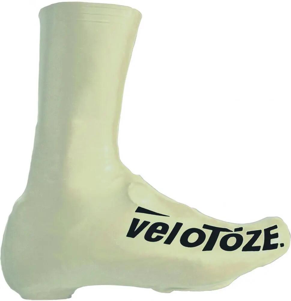 VeloToze Sovrascarpa 2.0 lunga bianca S - sovrascarpa aero impermeabile per fred 2/2