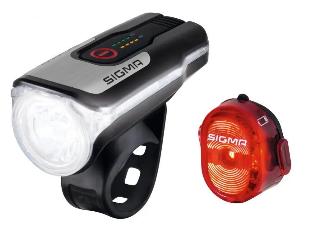 Sigma LED-Akku-Beleuchtungs-Set Aura 80 USB inkl Nugget II StVZO inkl. USB-La... 2/3