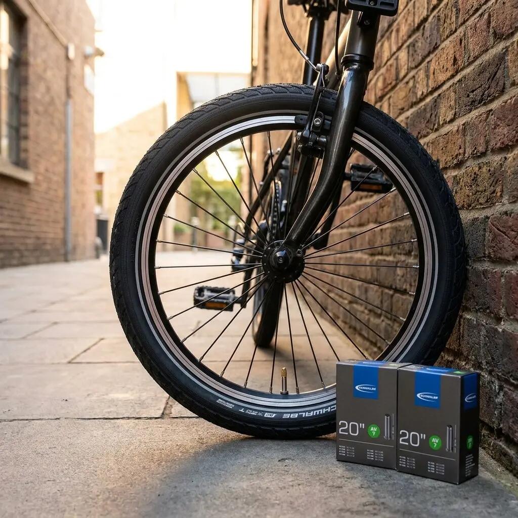 Schwalbe 2x Fahrradschlauch AV7 20x1.50-2.50" (40/62-406), 20 Zoll, Autoventi... 2/7