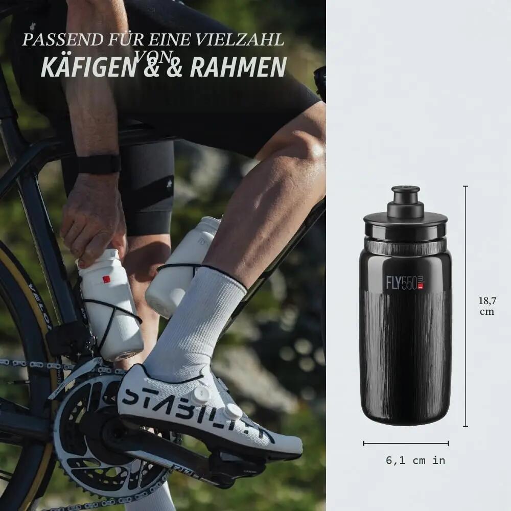 Elite Trinkflasche Fly Tex MTB 550ml, klar, MTB 3/4