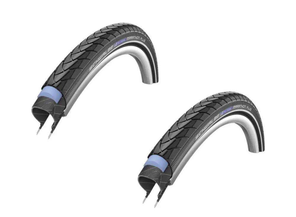 Schwalbe 2 x pneus à tringle en acier MARATHON PLUS Performance Smart Guard 26x1 2/3