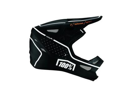 100% Status helmet XL Dreamflow Black - leichter Fullface-Helm mit Top-Schutz