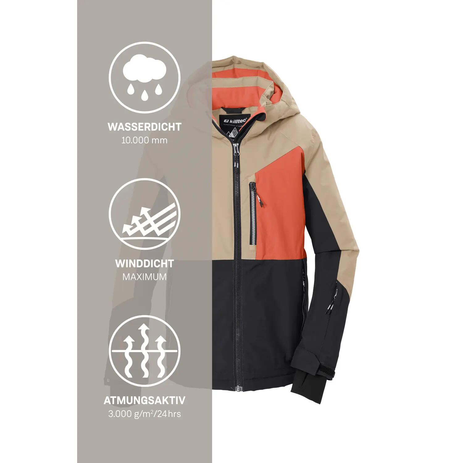 Kinder Skijacke Skijacke mit Kapuze 6/6