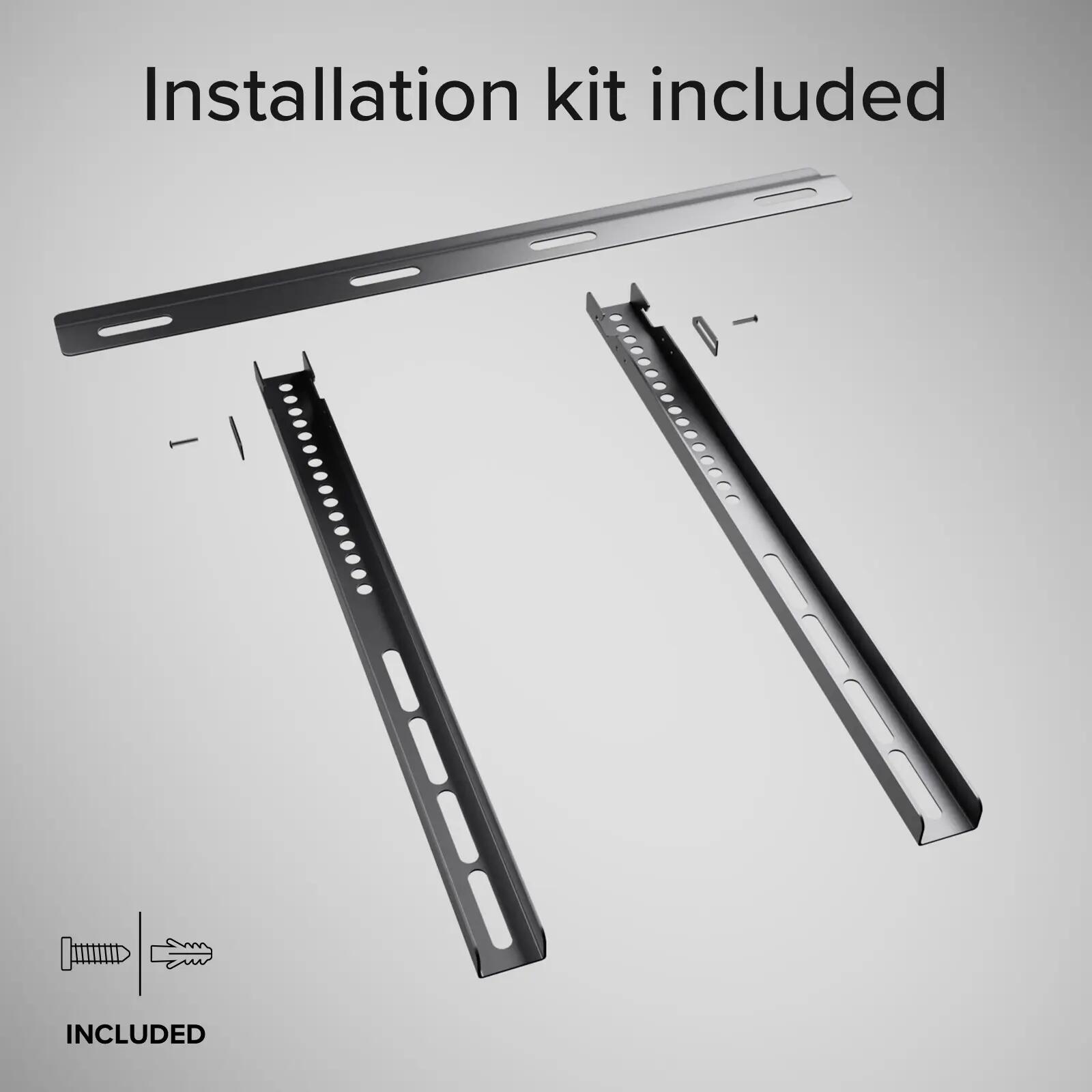 Support mural TV, FIXED, 65", 45kg, VESA 400x400 5/7