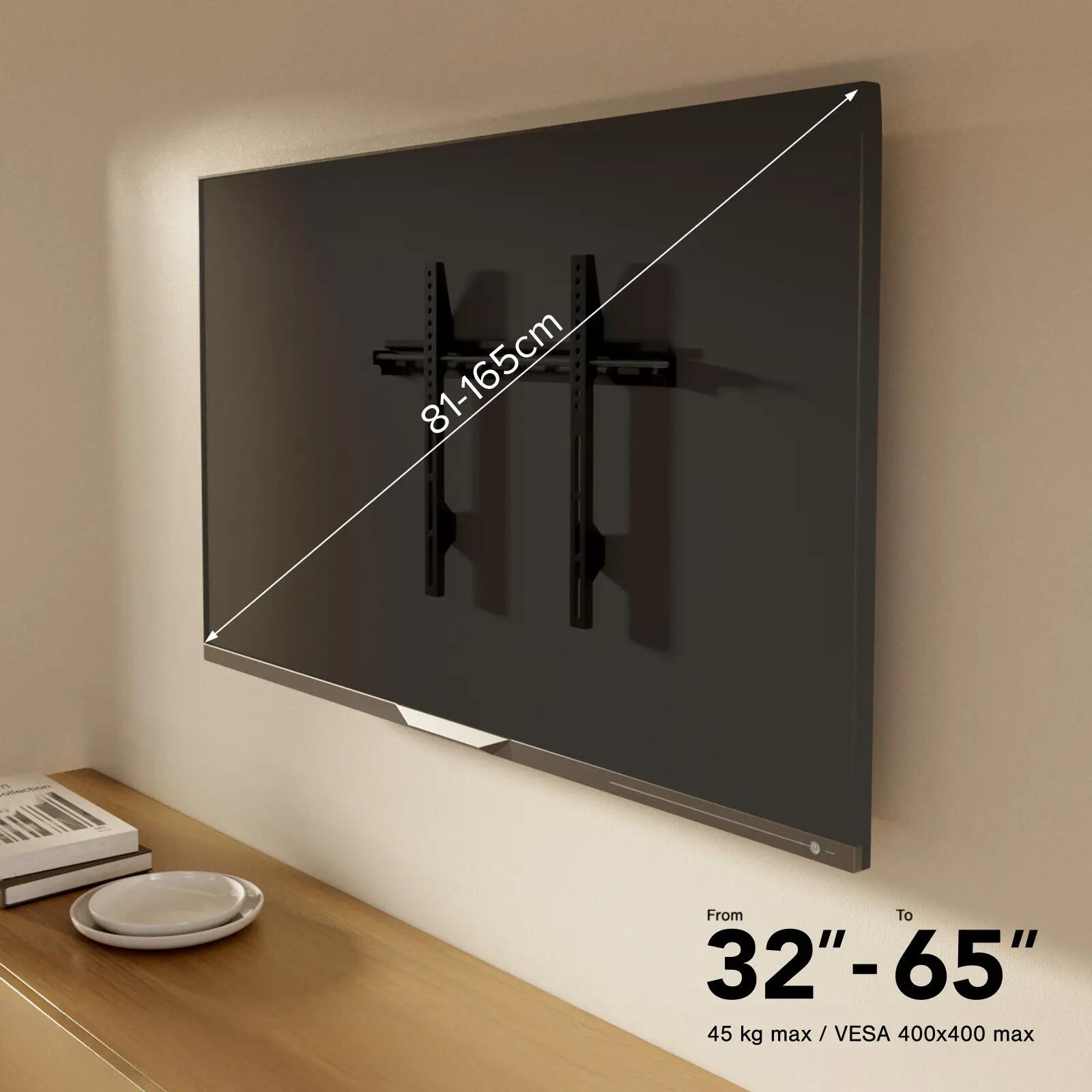 TITAN Support mural TV, FIXED, 65", 45kg, VESA 400x400 7/7
