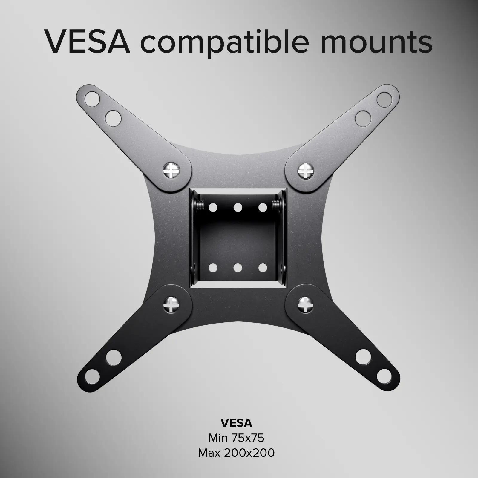 Support mural TV, TILT, 43", 25kg, VESA 200x200 4/7