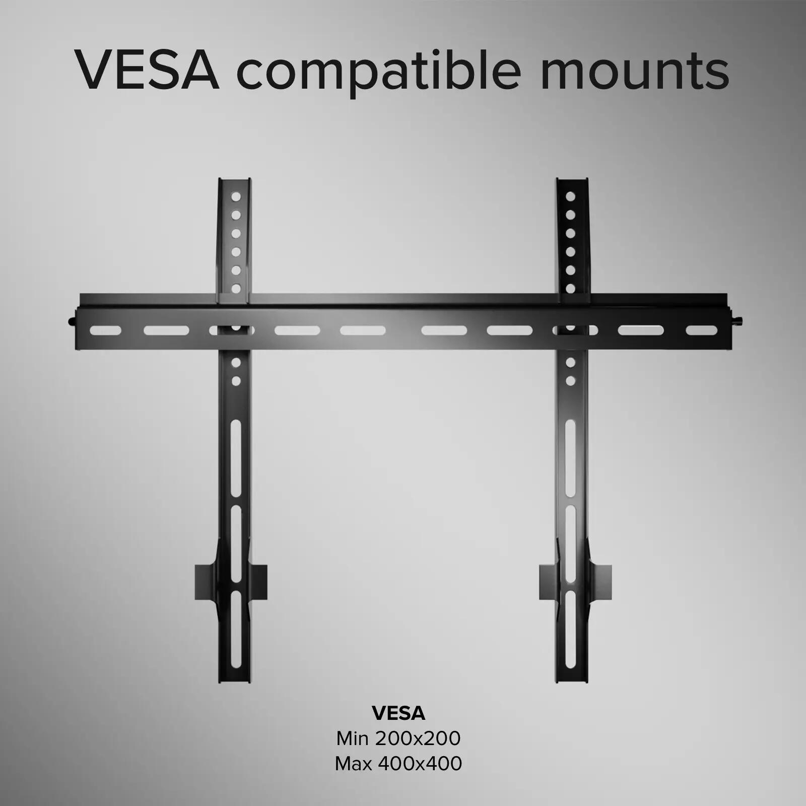 TITAN Support mural TV, FIXED, 65", 45kg, VESA 400x400 4/7