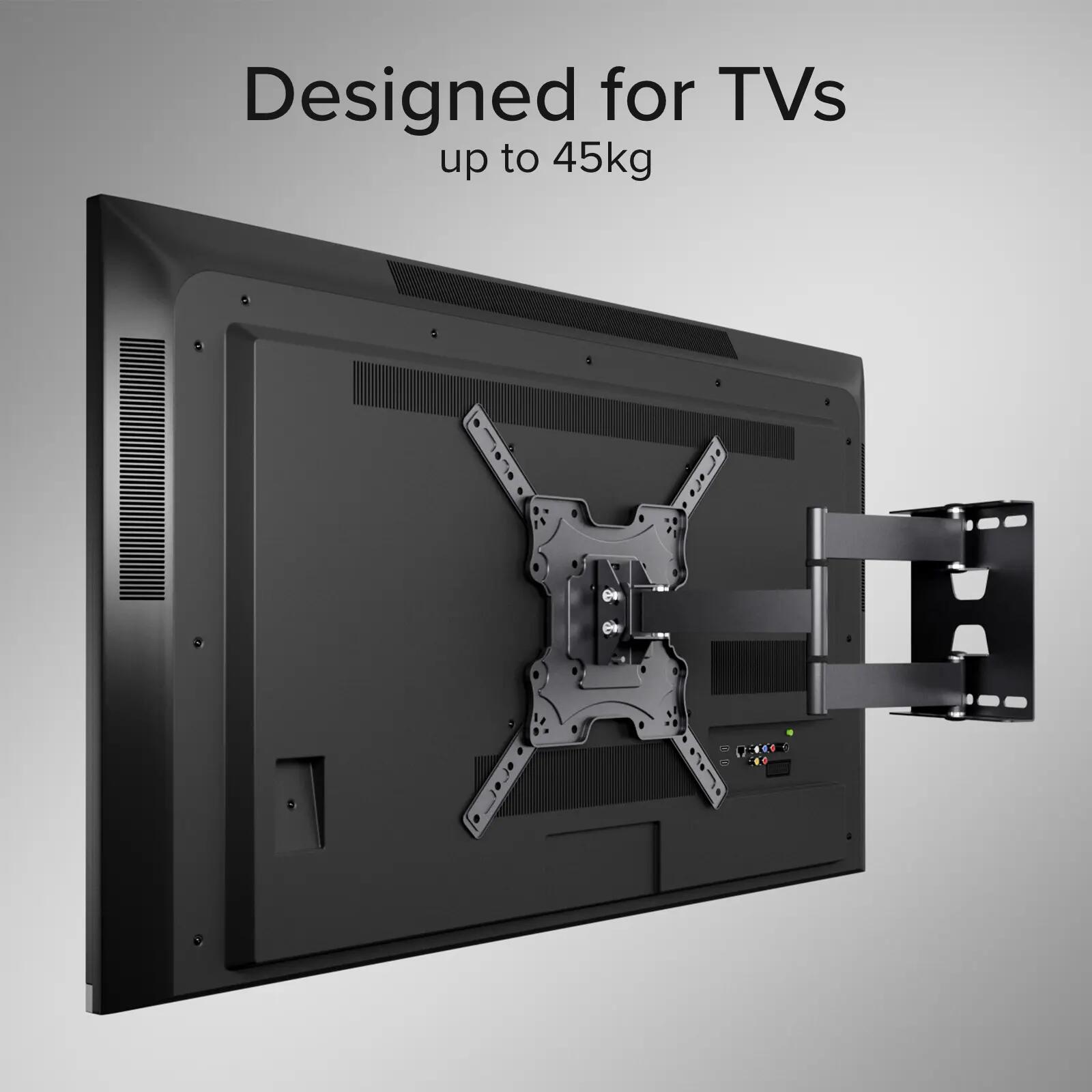 TV-muurbeugel, draaibaar, 55 inch, 45 kg, VESA 400x400 6/7
