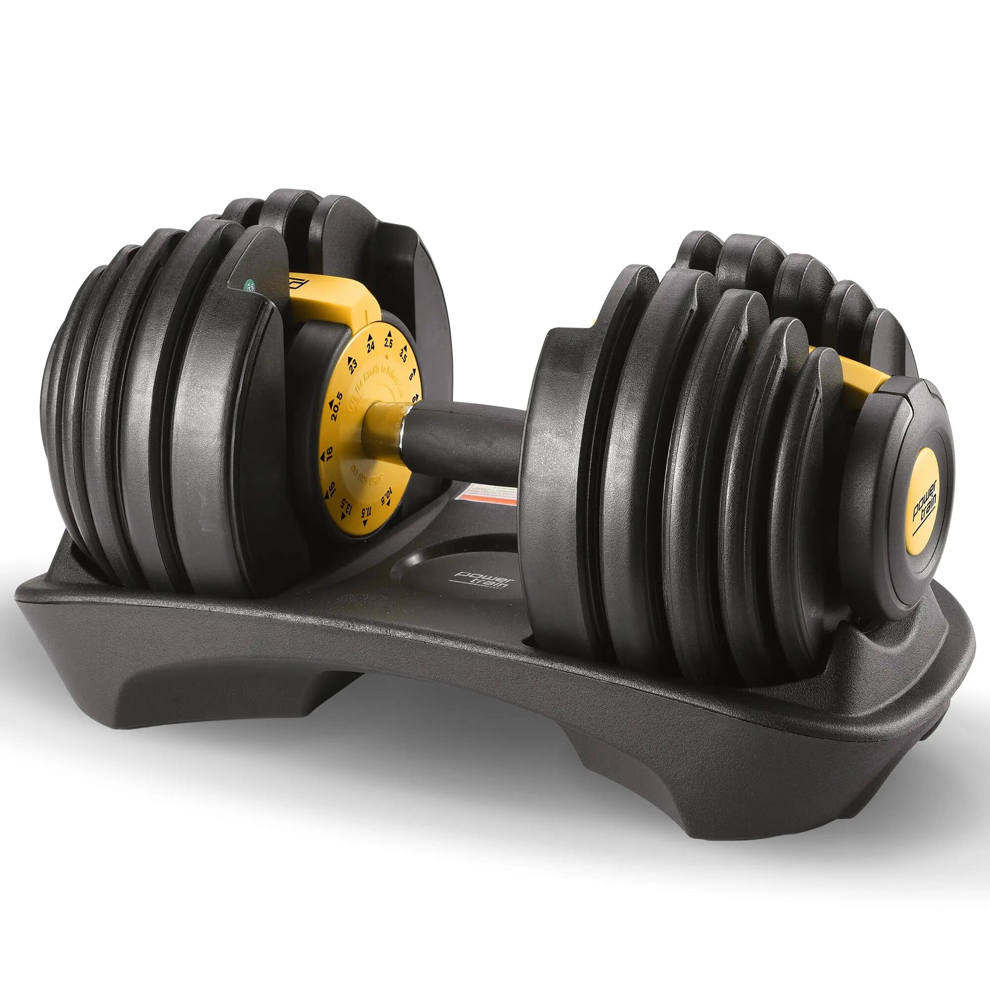 1x 24KG Powertrain Adjustable Home Gym Dumbbell