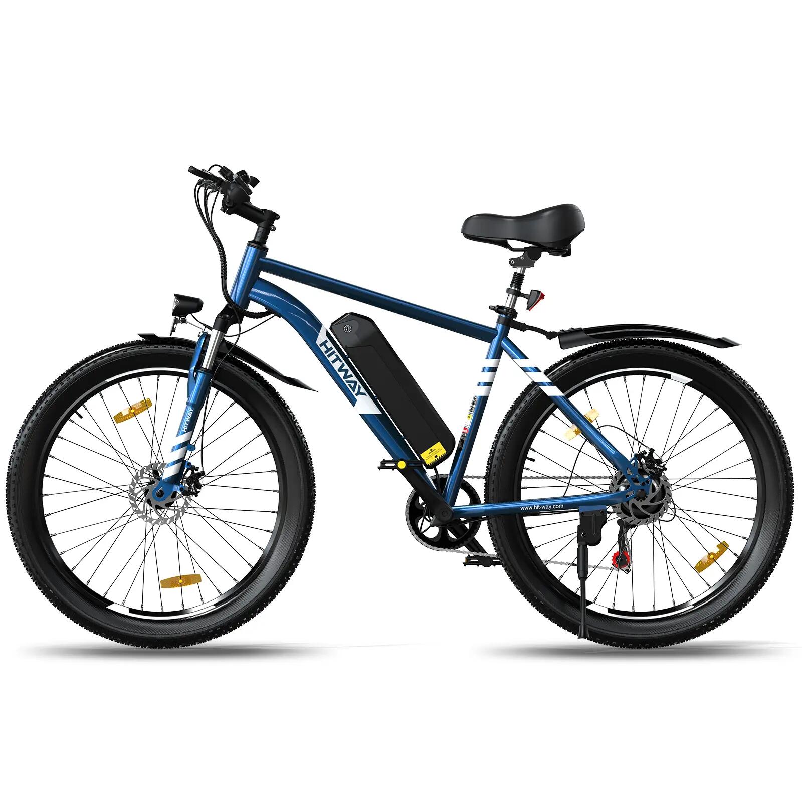 Vélo Électrique VAE 26×3.0 Pneus Larges 7 Vitesses Ville Loisirs 3/6