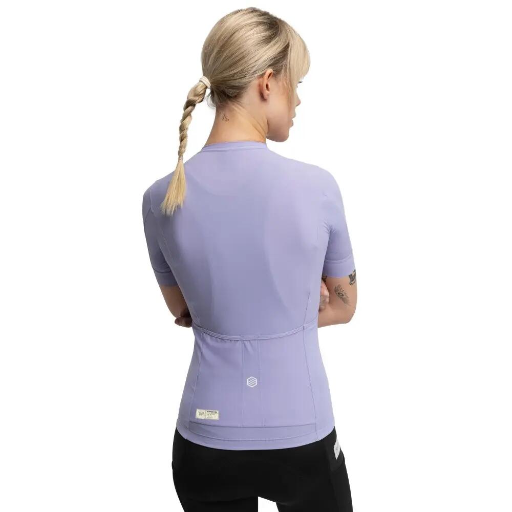 Women Cycling 's short sleeve gravel jersey GM2 Andina Purple 2/8