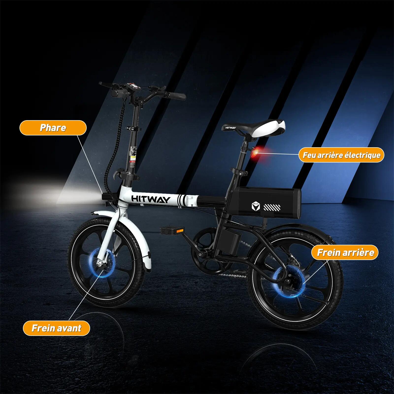 Vélo Électrique Pliant VAE 16" Léger Commuter BK35S 6/6