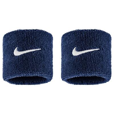 Klassieke swoosh polsband (blauw/wit)