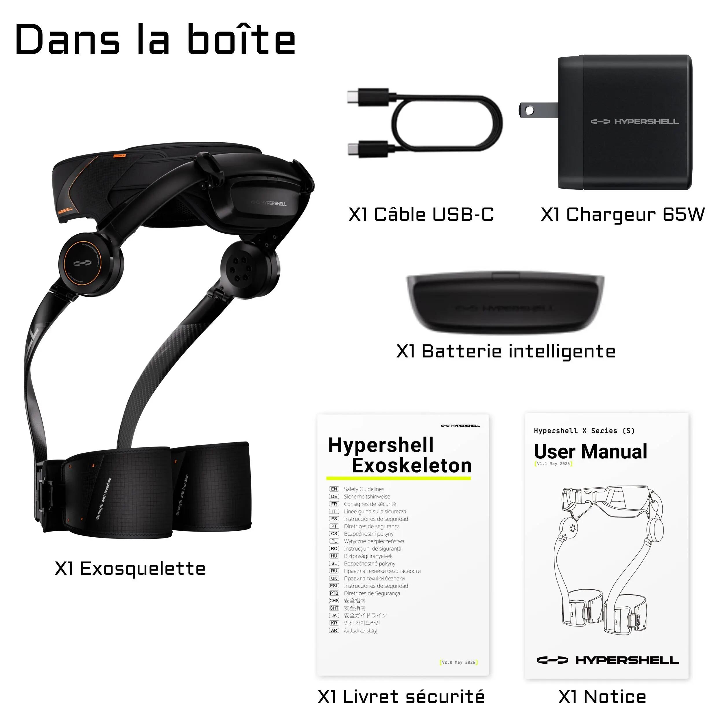 Exosquelette Nouvelle série HYPERSHELL X MAX S 7/15