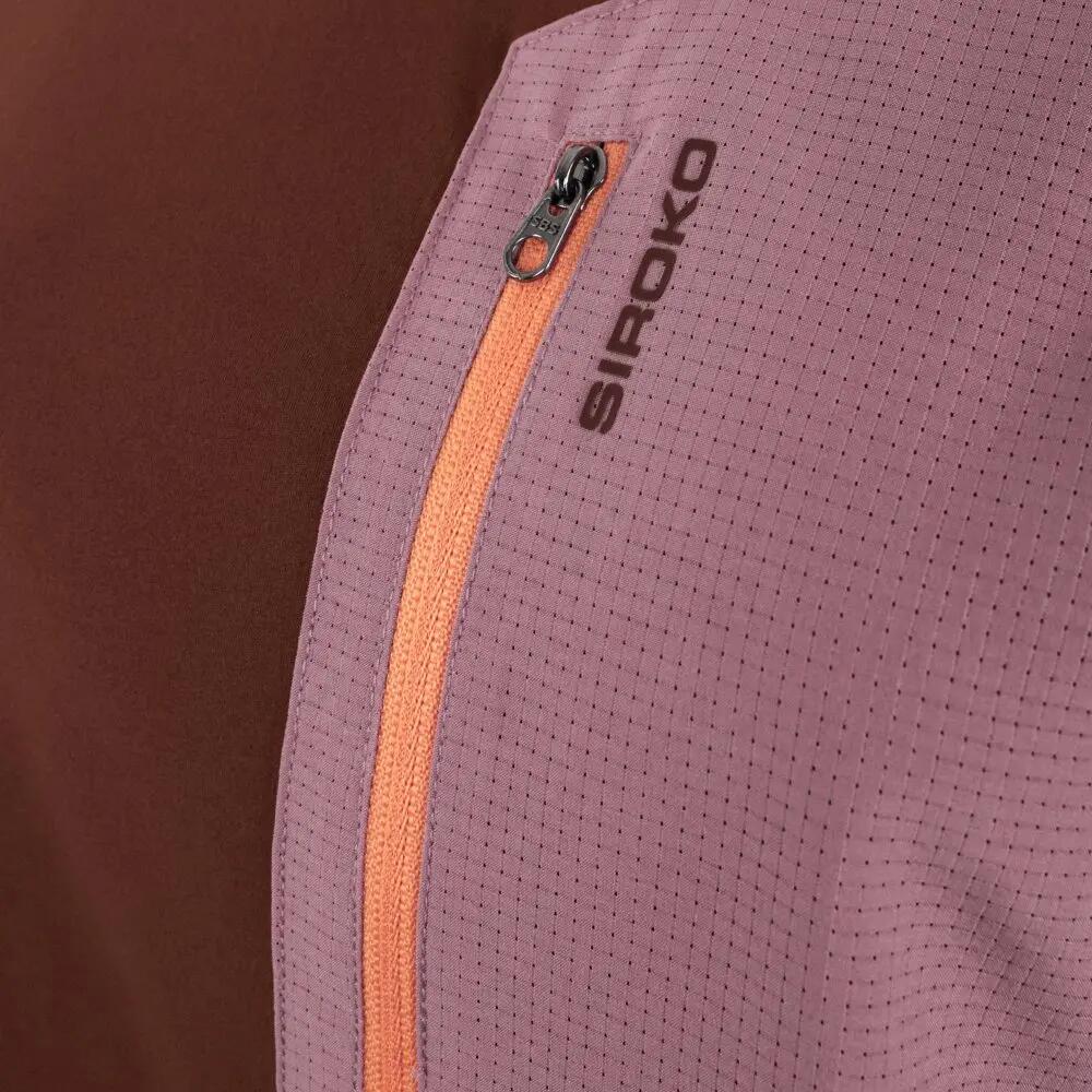 Camiseta manga corta bolsillo montaña mujer Waterton-W Brown Marrón 5/7