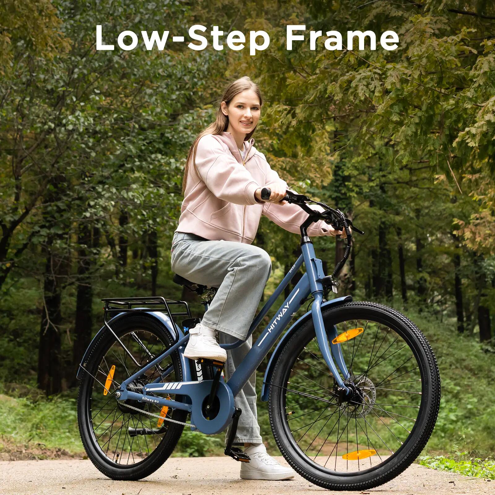 E-Bike Citybike 27,5 Zoll, Tiefeinsteiger Elektrofahrrad, 100 km, BK8SL 9/12