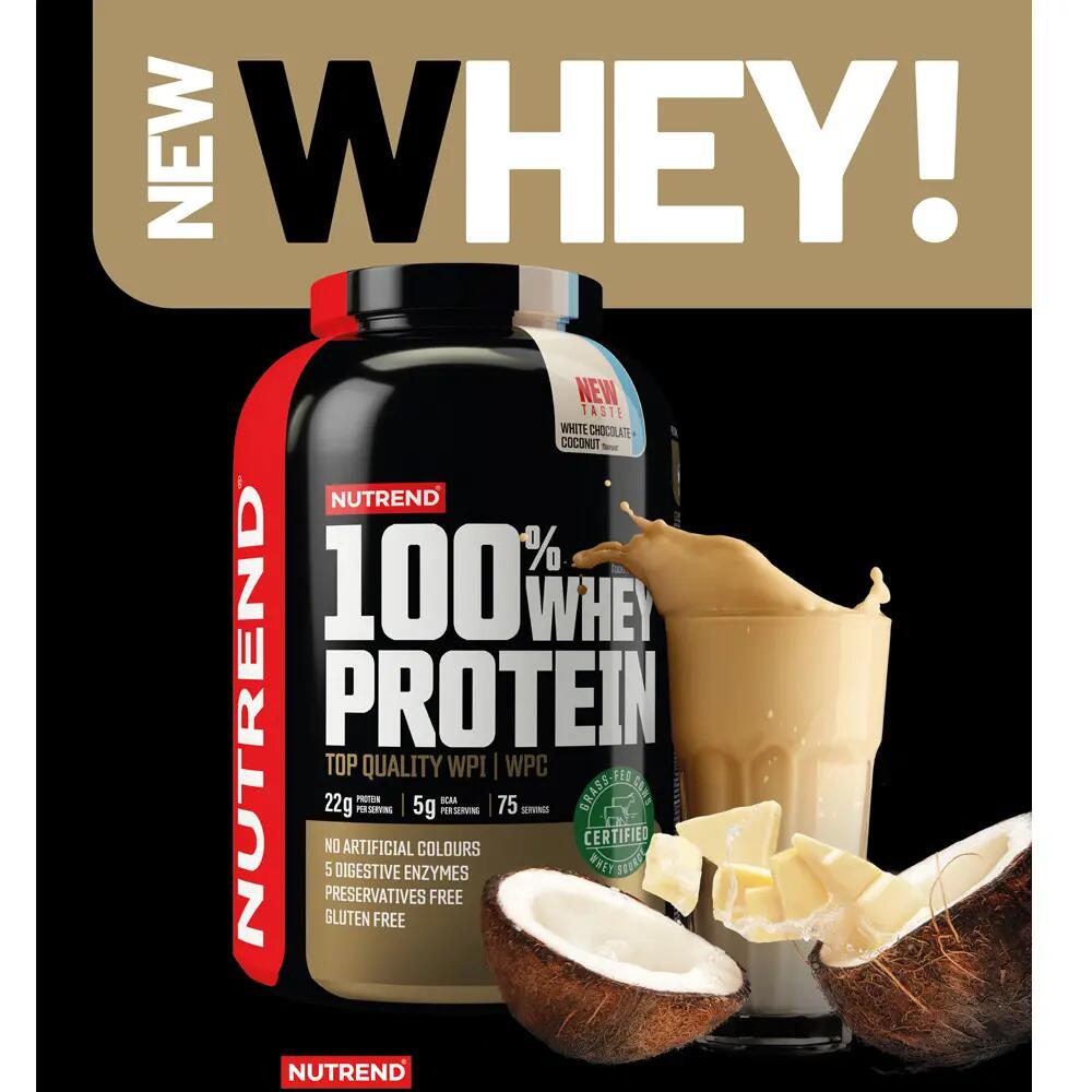 Syrovátkový protein 100% WHEY PROTEIN, vanilka 3/4