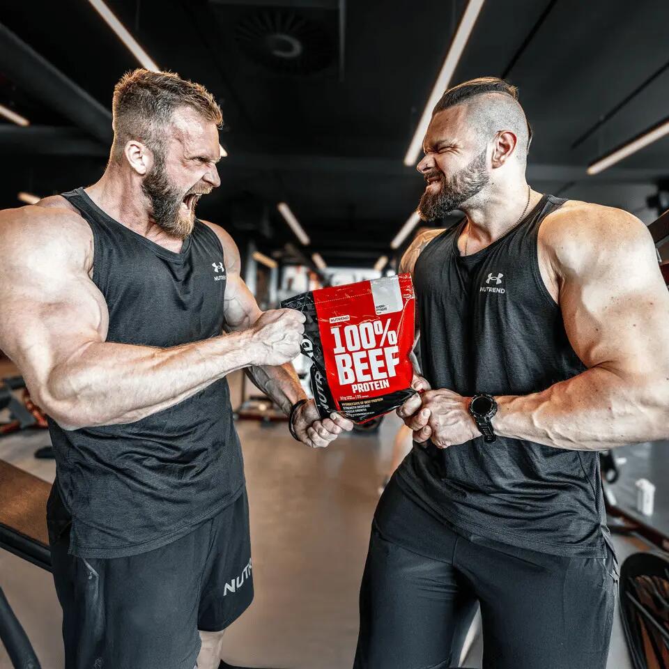 Hovězí Protein 100% BEEF PROTEIN, čokoláda + lískový ořech 3/4