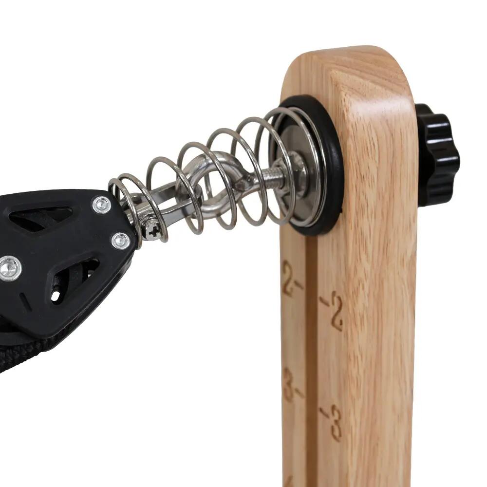 Appareil Pilates Reformer KALMA by Fitness Tech | Bois de chêne 6 ressorts 3/5