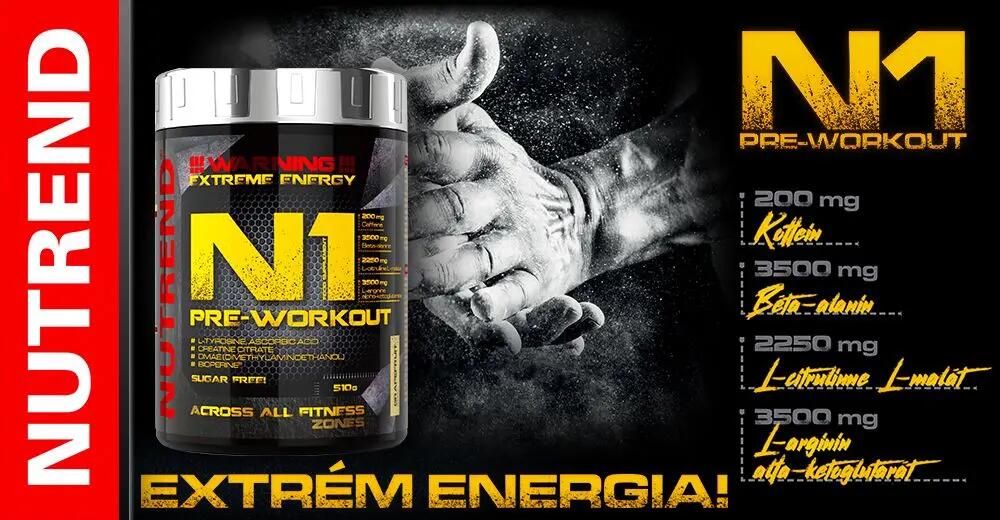 Pre-workout N1, modrá malina 3/3
