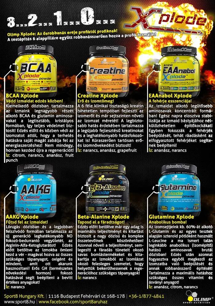 Créatine monohydrate - Creatine Xplode Powder - Ananas 500g 4/4