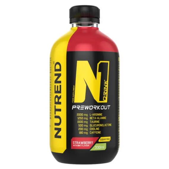Pre-workout hotový nápoj N1 DRINK, 330 ml, energy 3/4