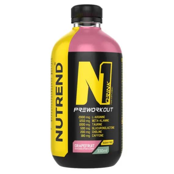 Pre-workout hotový nápoj N1 DRINK, 330 ml, energy 2/4