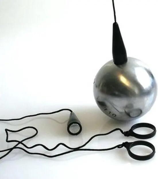 Puck Jeu de Boules magneten met koord - 2 stuks 2/2