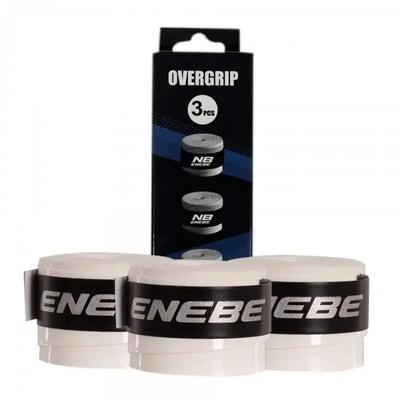 Blister 3 overgrips enebe smooth white a003777.002