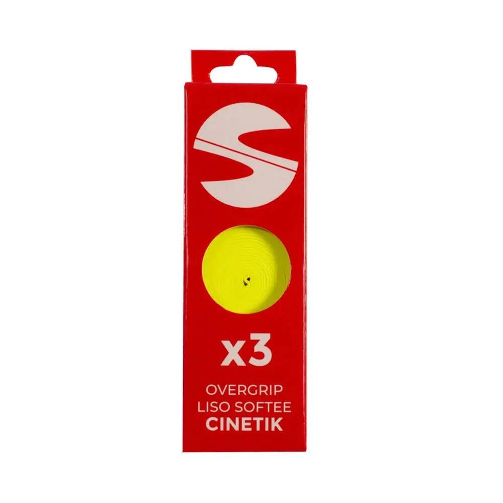 Pack Of 3 Smooth Overgrips Softee Cinetik Yellow