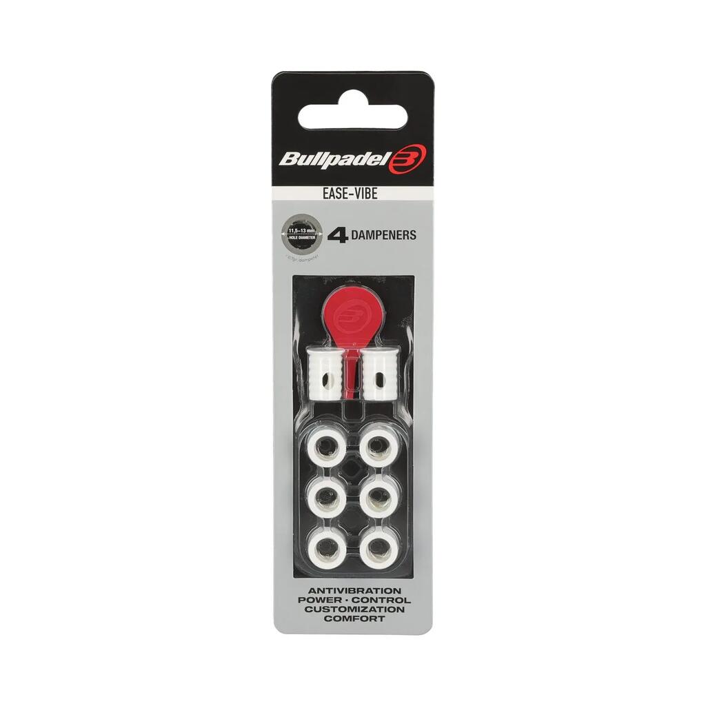 Blister (4pcs) Vibration Dampener Bullpadel Ease Vibe White