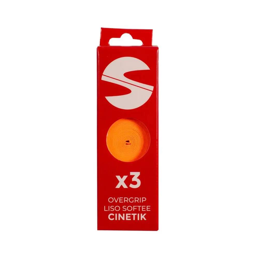 Pack Of 3 Smooth Overgrips Softee Cinetik Orange