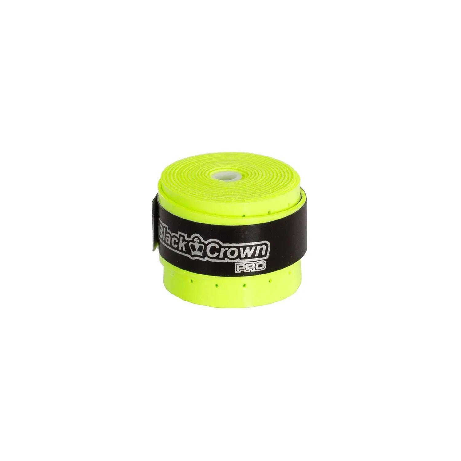 BLISTER 3 YELLOW BLACK CROWN OVERGRIPS 2/5
