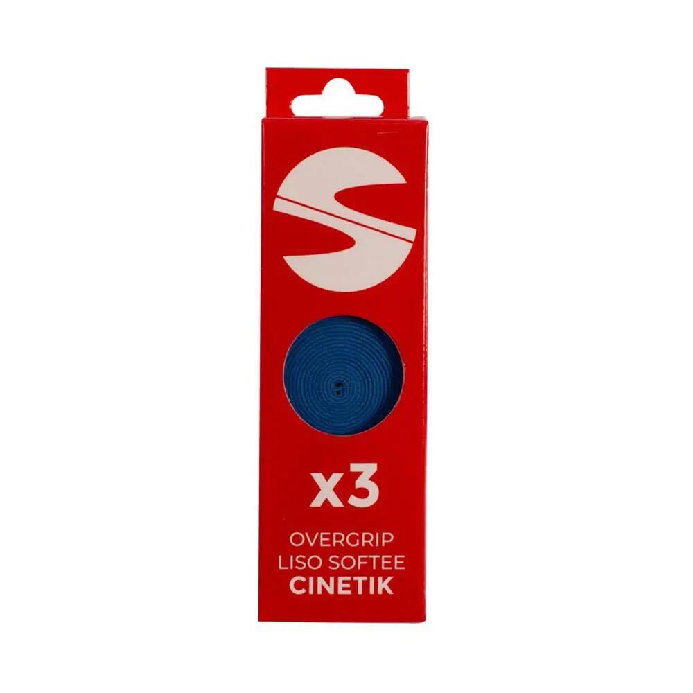 Pack Of 3 Smooth Overgrips Softee Cinetik Blue