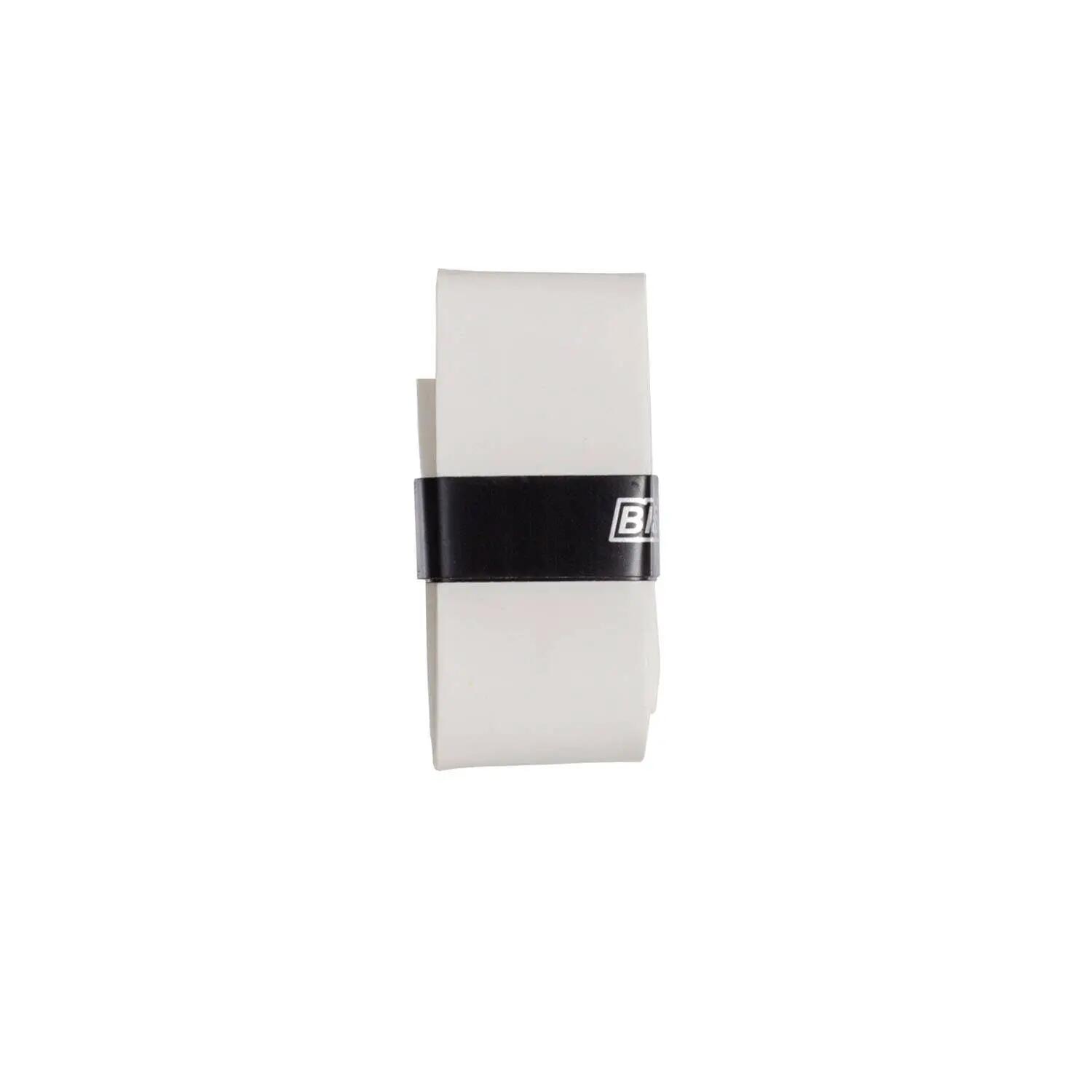Sachet 12 Poignées Noires Crown Smooth Overgrips White 2/3