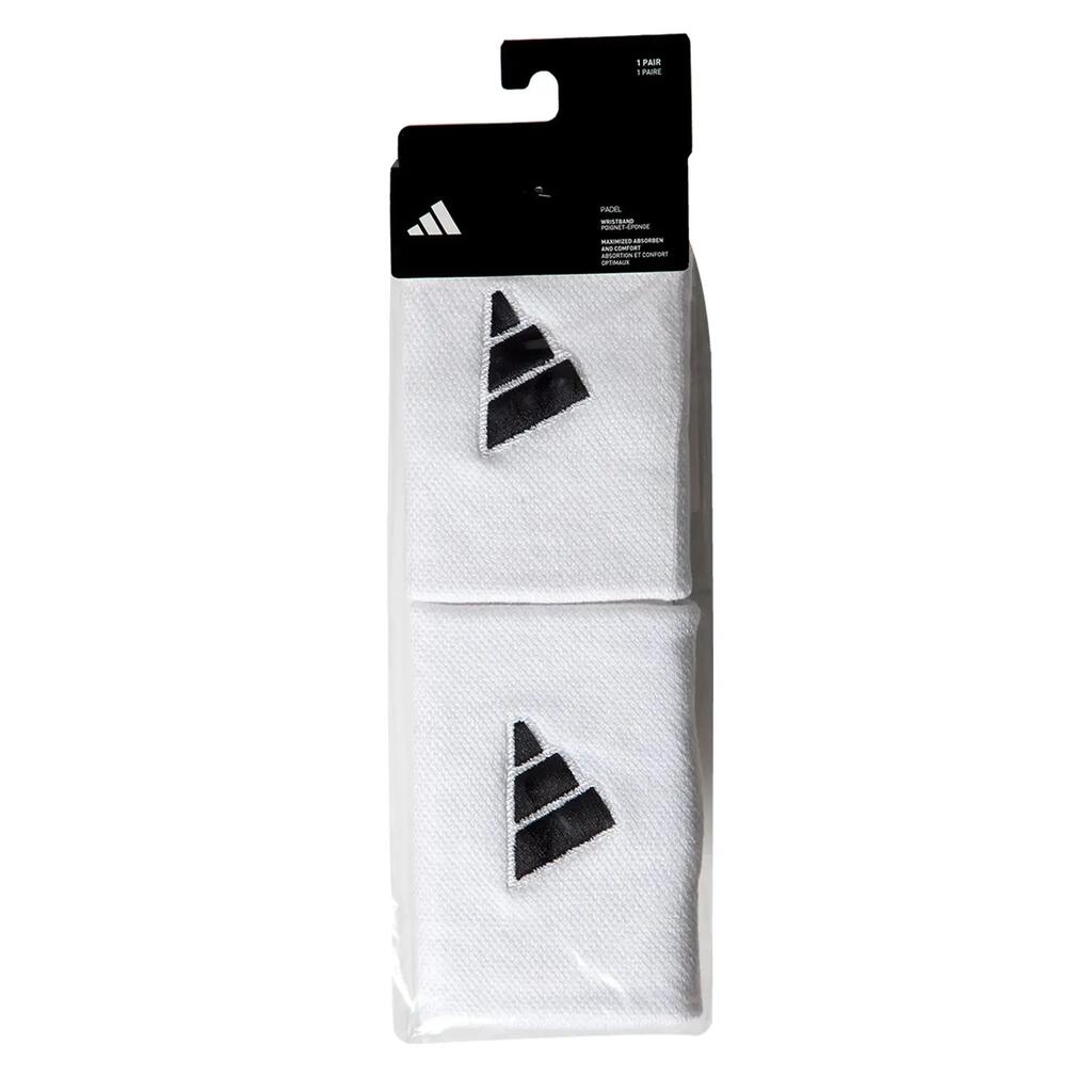 Pair Adidas Long Wristband White