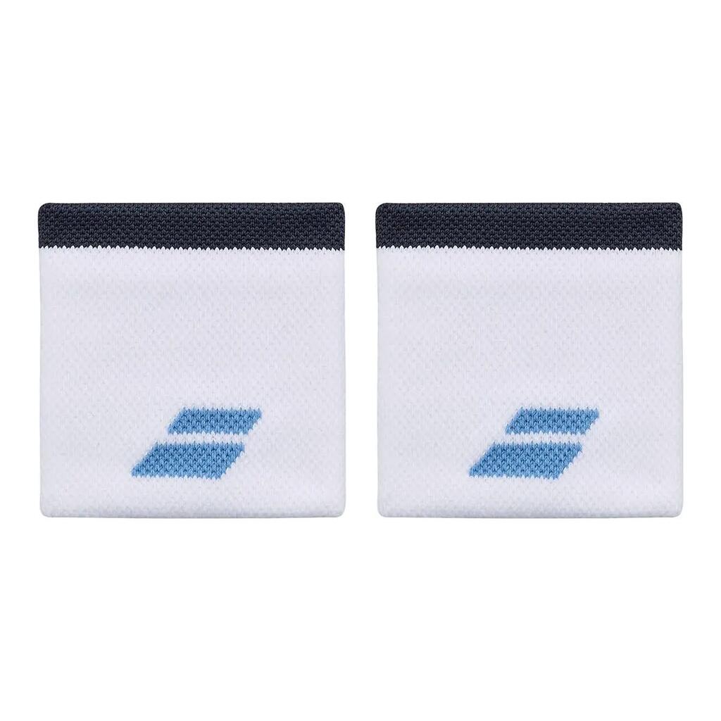 WRISTBAND WHITE/BLUE TURQUOISE (2X)