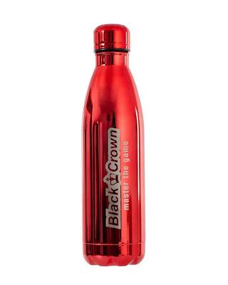 Thermal bottle black crown red