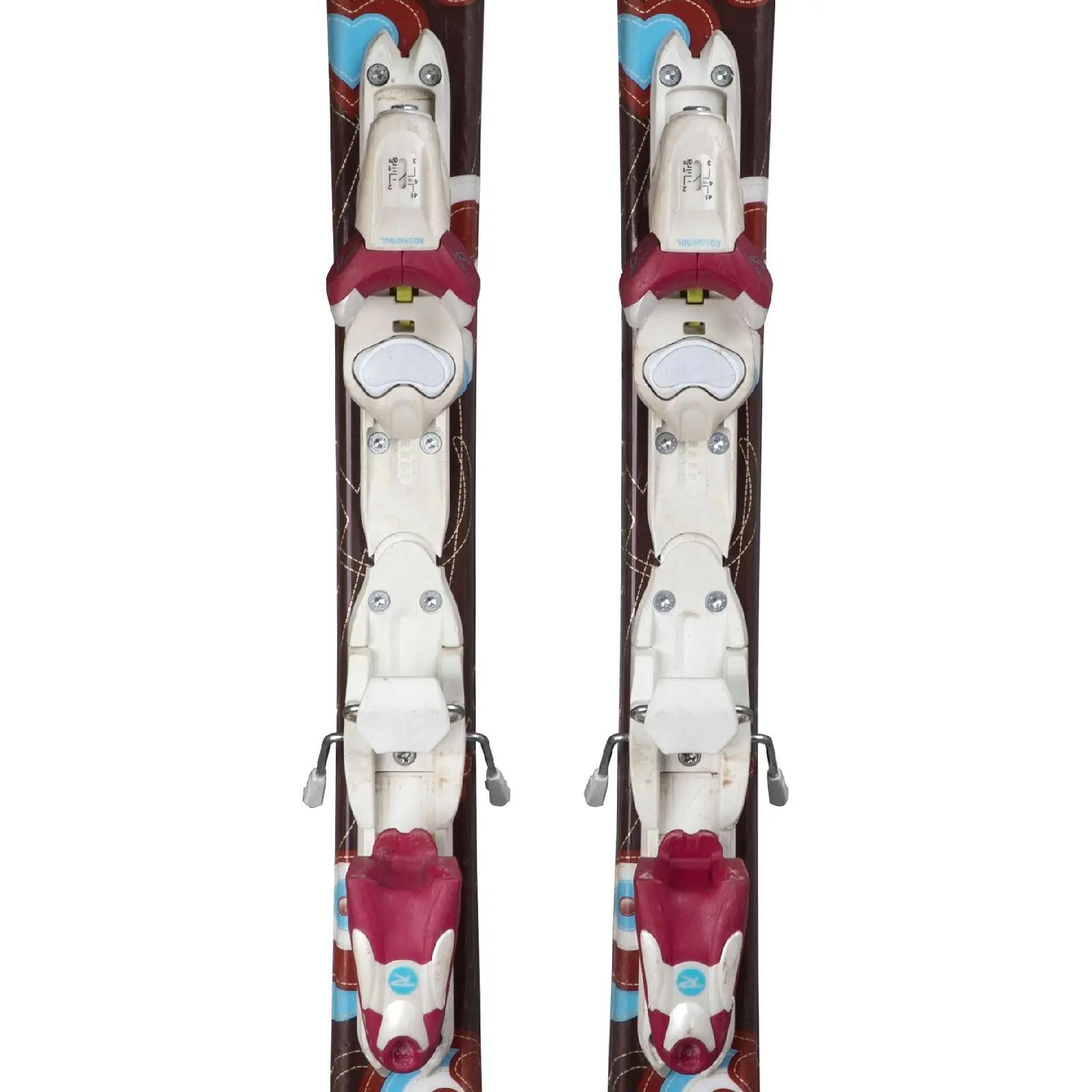 RECONDITIONNE - Ski Junior Rossignol Fun Girl + Fixations 3/4