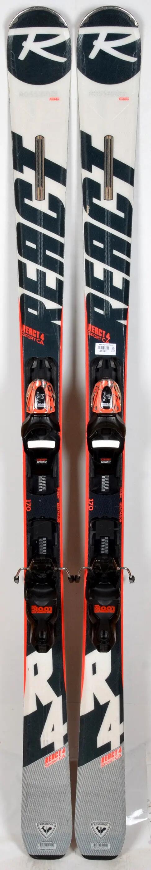 RECONDITIONNE - Skis Rossignol REACT R4 SPORT CA - BON 2/3