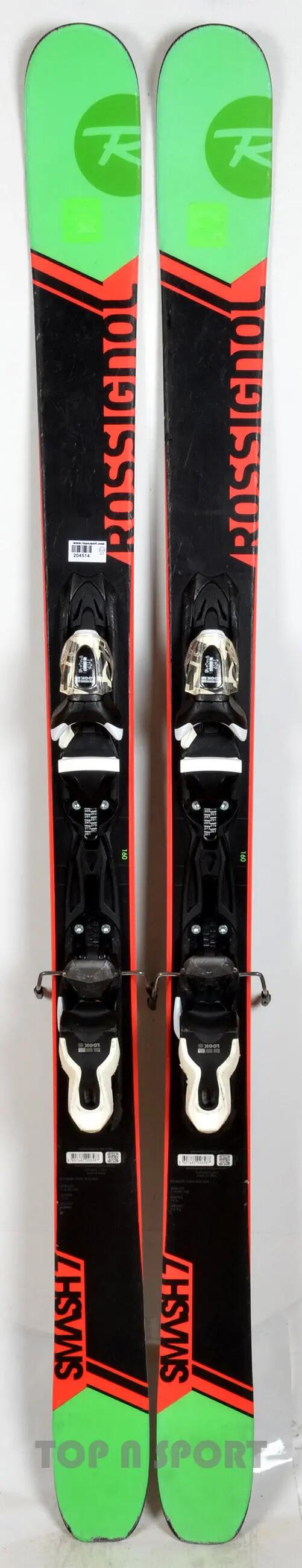 RECONDITIONNE - Skis Rossignol SMASH 7 black/green - BON 2/3