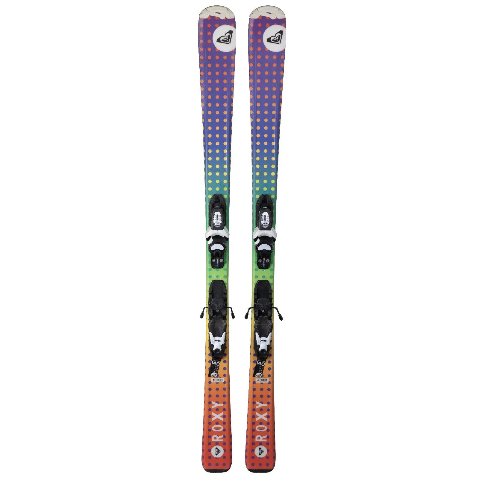 RECONDITIONNE - Ski Junior Roxy Bonbon + Fixations 2/4