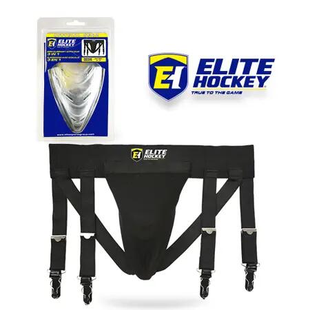 Bretele ELITE HOCKEY Pro 3in1 Support Junior pentru copii, centură și curea
